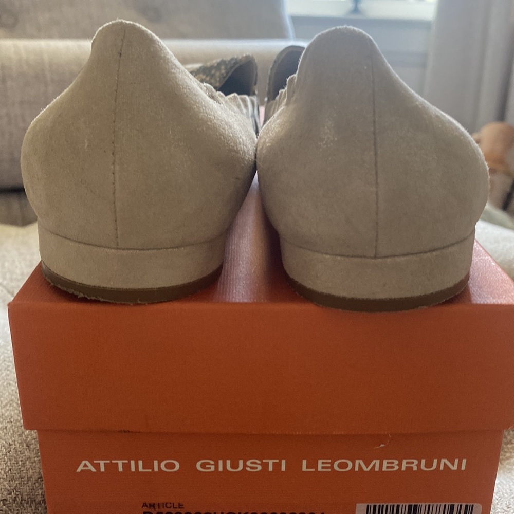 Attilio Giusti Leombruni Ice-Taupe/Python Flats. … - image 5